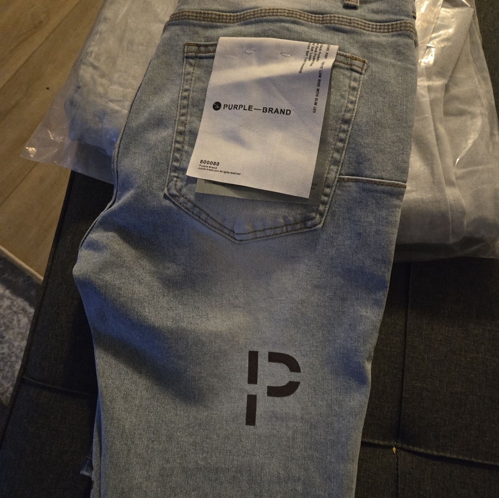 Purple jeans